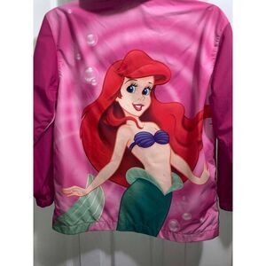 Large The Disney Store Ariel The Little Mermaid Pink Hooded Jacket
